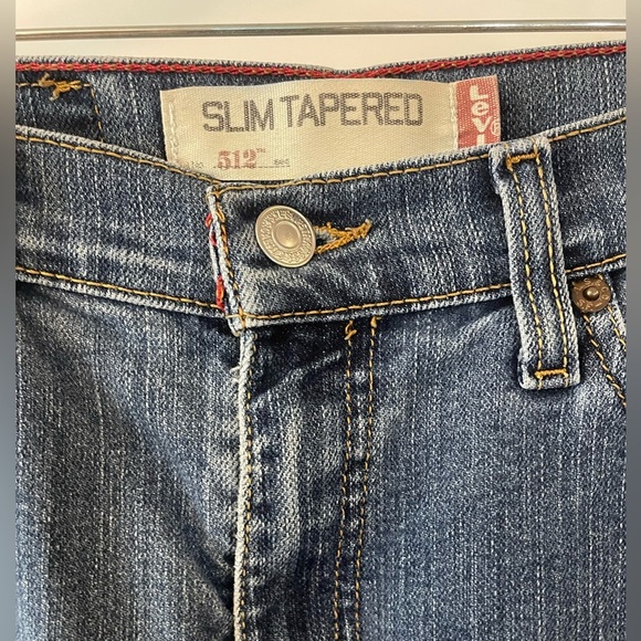 Levi's Straight Leg Sz 6L 512 Slim Tapered Women's Jeans in Denim Blue - Picture 2 of 5